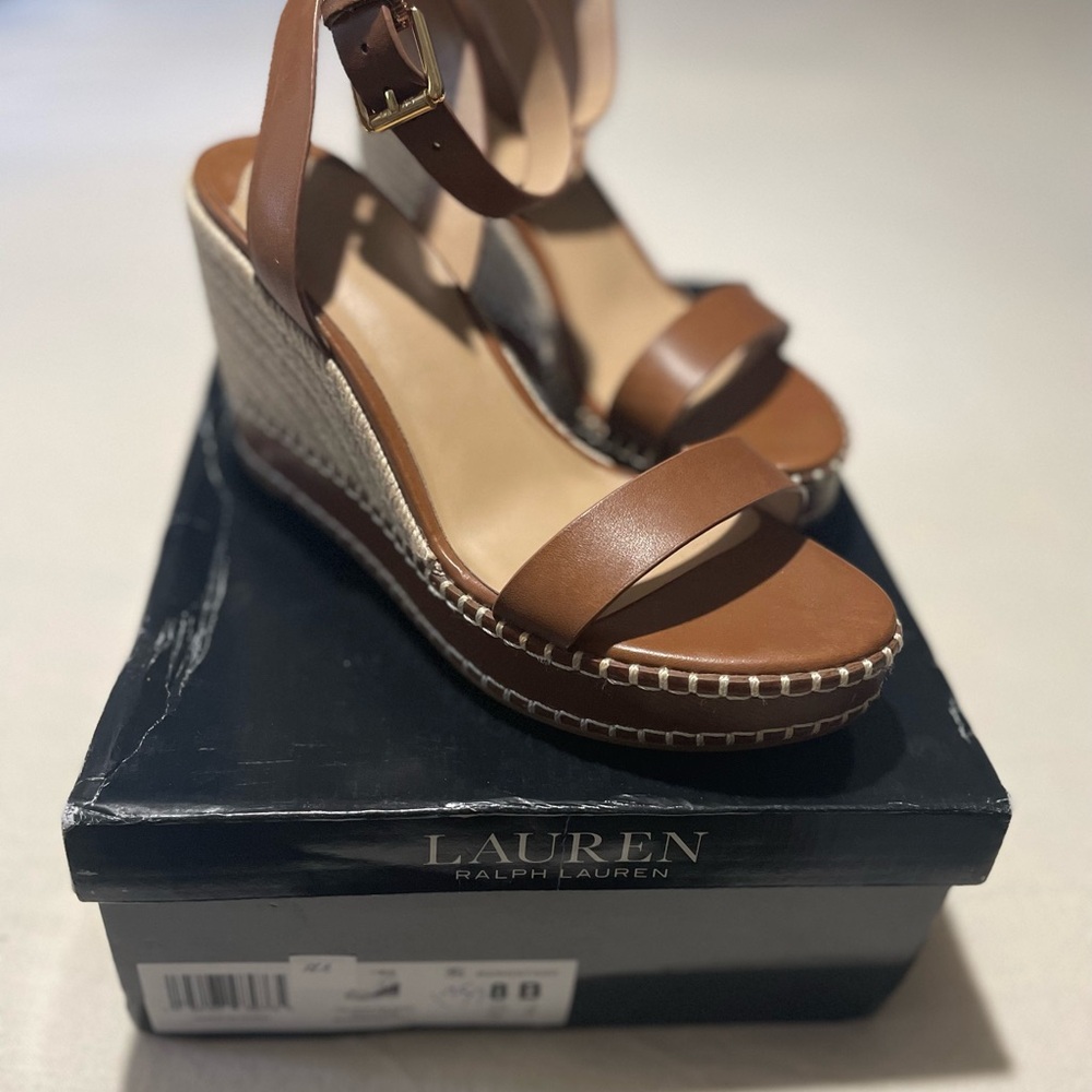 Hilarie Espadrille Wedge Lauren - Ralph Lauren US 8 - Picture 2 of 5